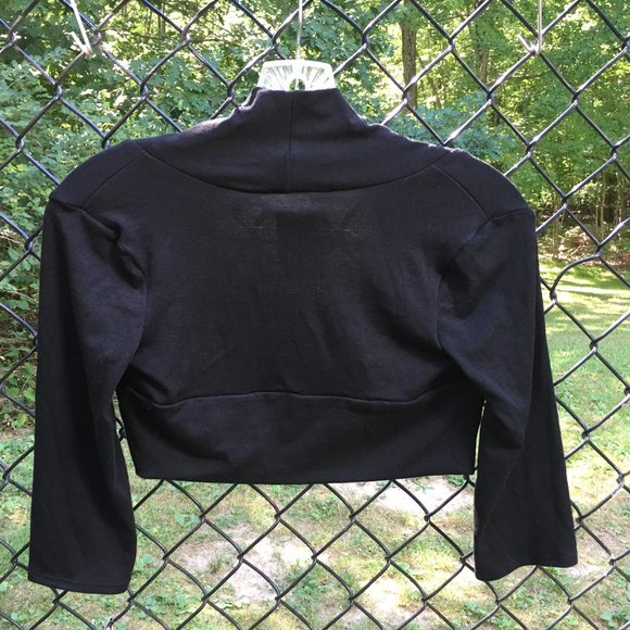 ❗️SOLD❗️NWT BCX Girl Black Shrug - Picture 2 of 4